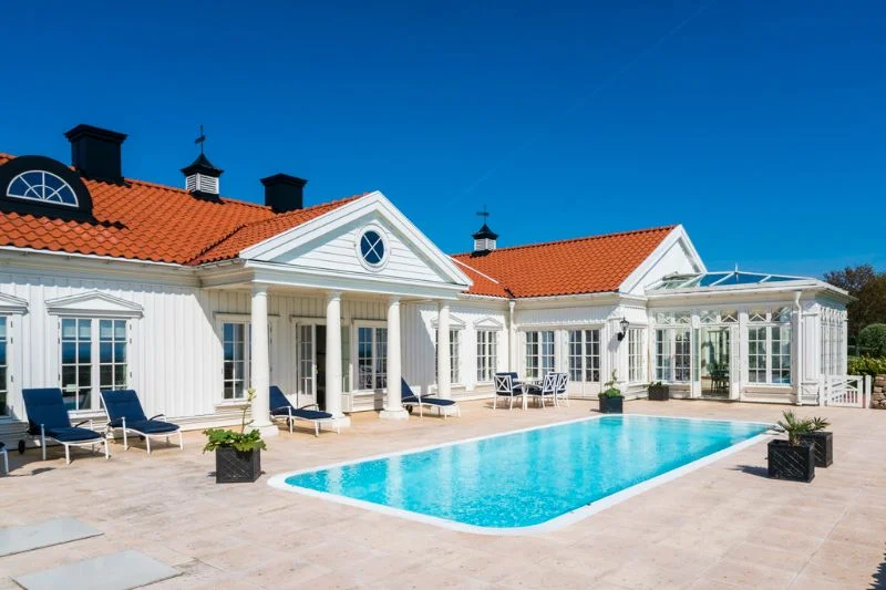 19. Nybyggnad av swimmingpool i tomt