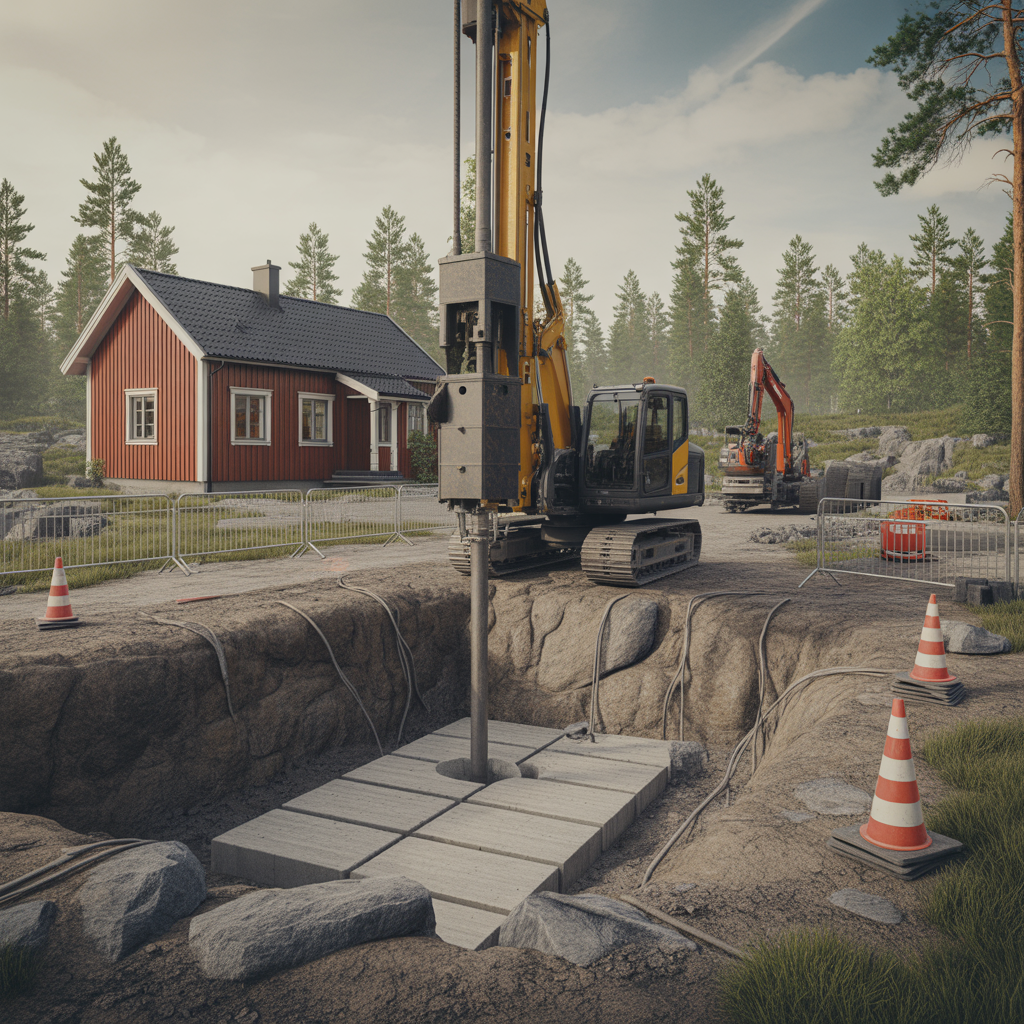 sprackning av berg vid schakt metoder sakerhet kostnad