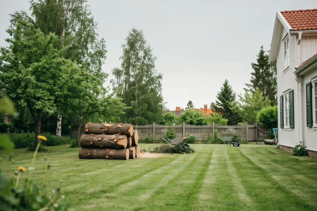 s ker tr df llning och bortforsling p villatomt i brottby vallentuna