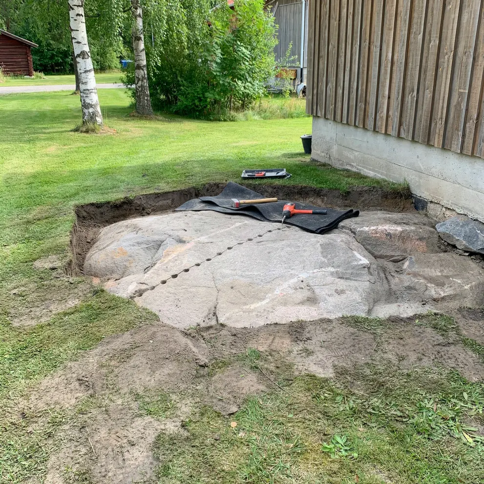 stensprackning bergsprangning vallentuna upplands vasby taby